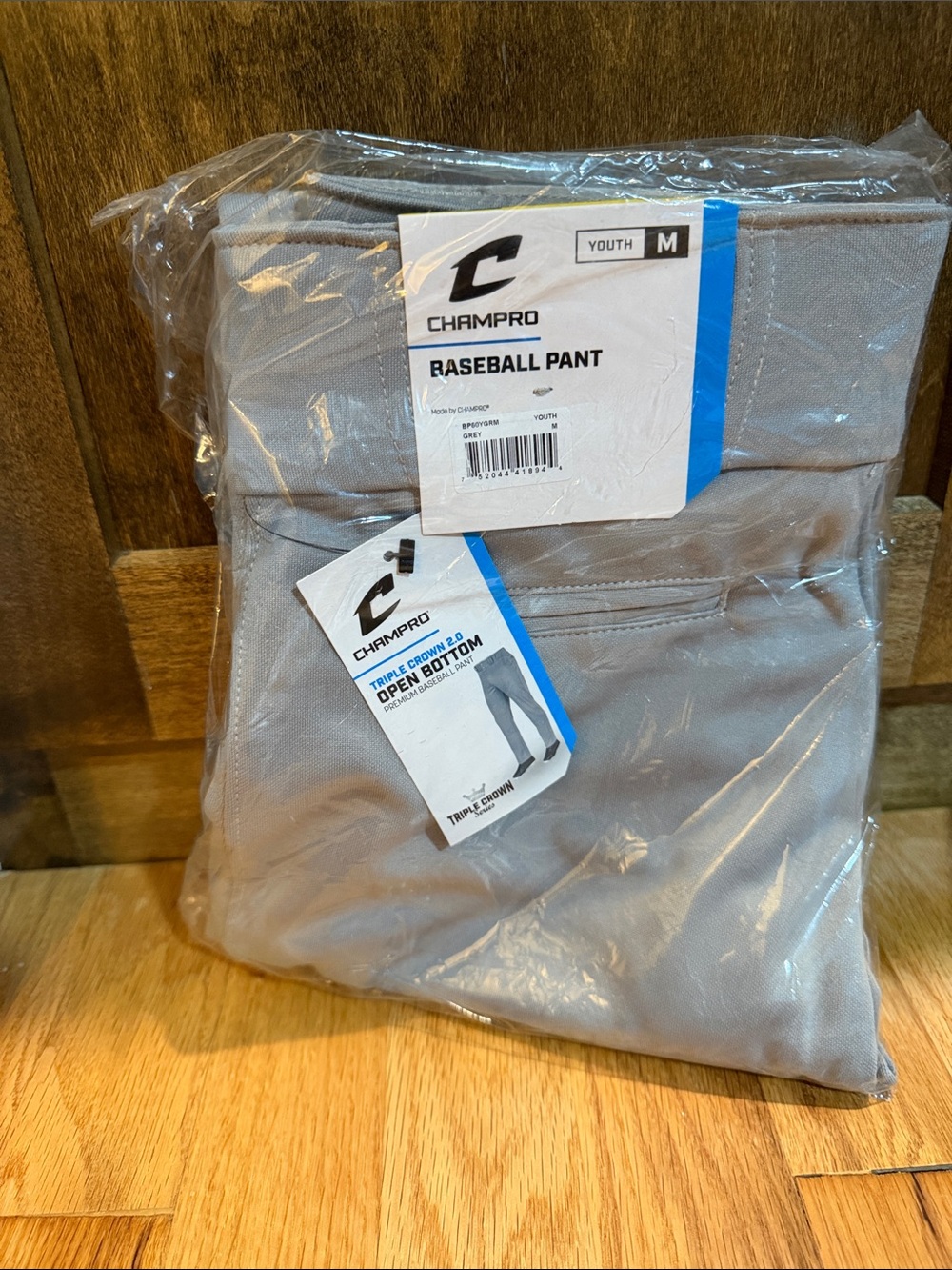 Champro Youth Baseball Pants - Light Gray